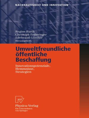 cover image of Umweltfreundliche öffentliche Beschaffung